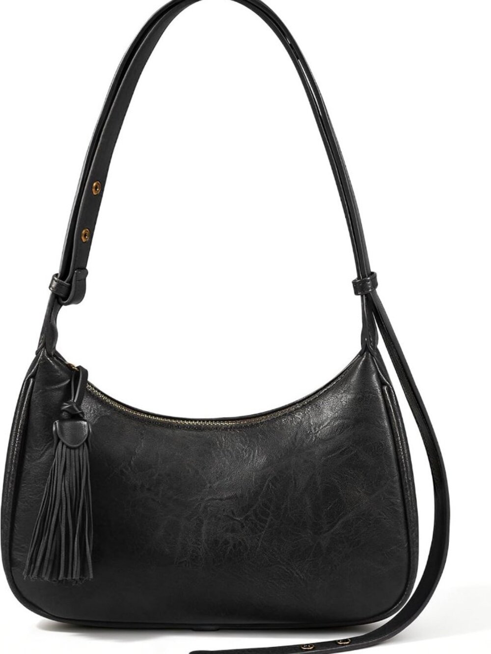Vintage Floral Embossed Vegan Leather Hobo Bag, Retro Crossbody Purse with
